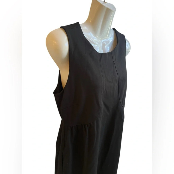 Rachel Pally Black Sleeveless Shift Dress Pockets Sz 4 - Picture 3 of 9